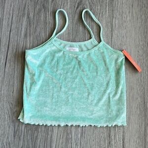 Colsie Mint‎ Colored Crop Tank Size XS
